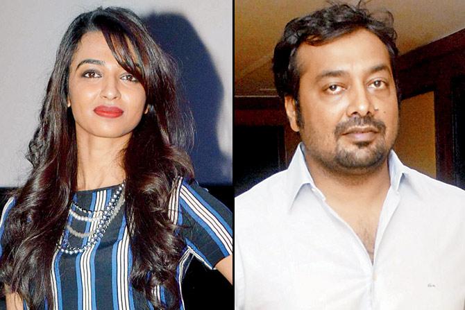 Anurag Kashyap (right) hired an all-women crew to shoot a frontal nudity scene with Radhika Apte (left) for a short film