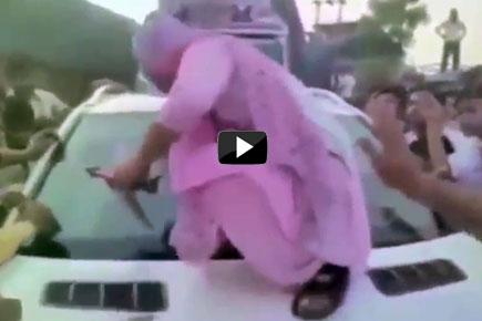 Viral Video: Woman smashes minister's car over eve-teasing