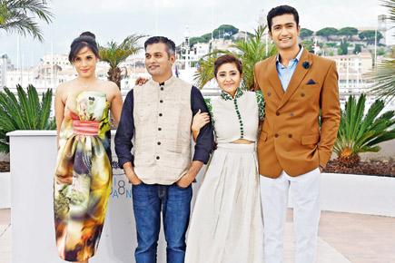 Richa Chadda with 'Masaan' team at Cannes 2015