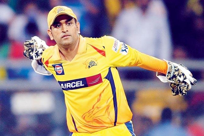 Chennai Super Kings (CSK) captain Mahendra Singh Dhoni was on Wednesday fined 10 percent of his match fee for 