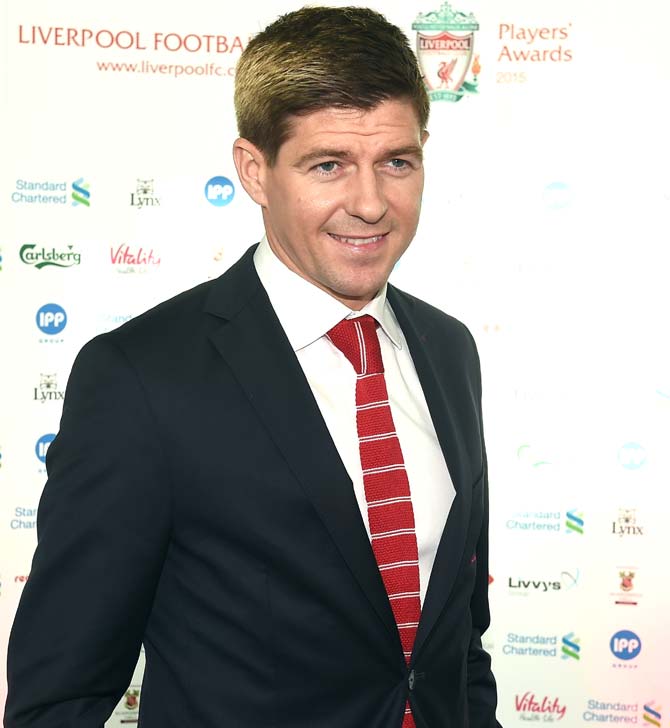 Steven Gerrard. Pic/AFP