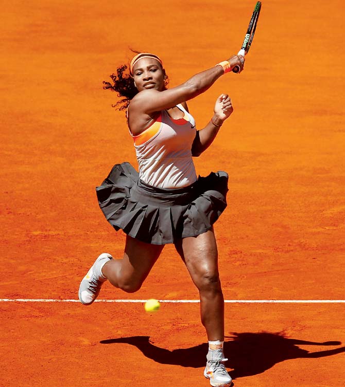 Serena Williams in action during the Madrid Open earlier this month. Pic/Getty Images