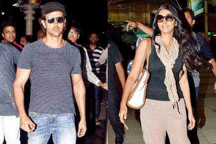 Spotted: Hrithik Roshan and Pooja Hegde