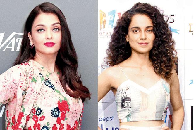 Kangana Ranaut (left) was being considered for the Sujoy Ghosh film, which may now feature Ash in the lead