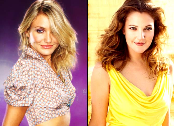 Cameron Diaz and Drew Barrymore 