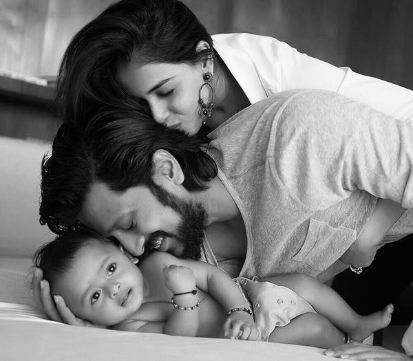 Riteish Deshmukh shares adorable picture of his son Riaan with wife Genelia D