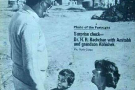 Amitabh Bachchan shares throwback father-son moment