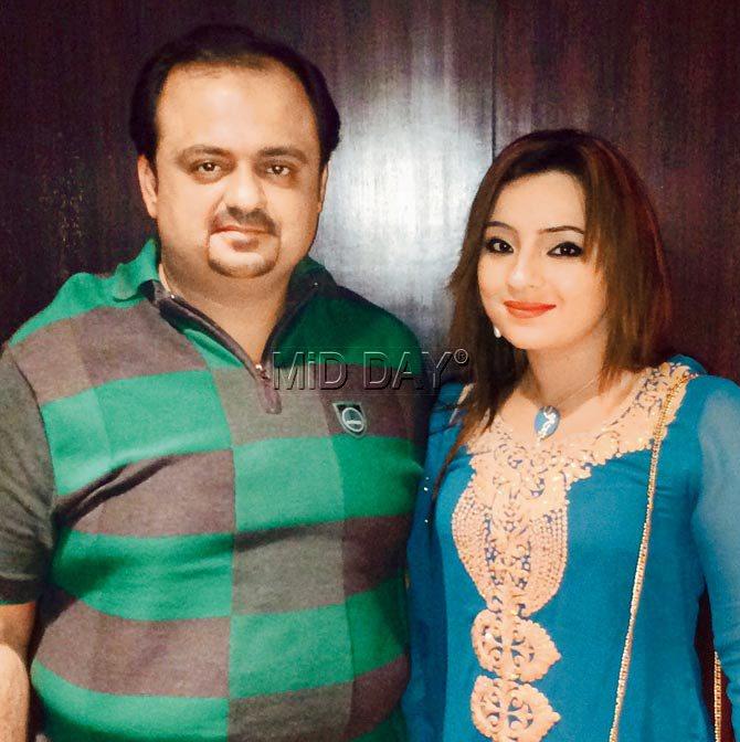 Shadaab Patel with wife Fabiha