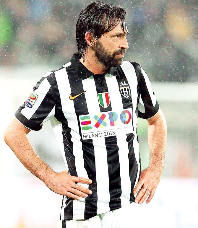 Juventus midfielder Andrea Pirlo. Pic/Getty Images