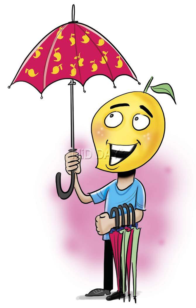 What a cool Aam-brella this is