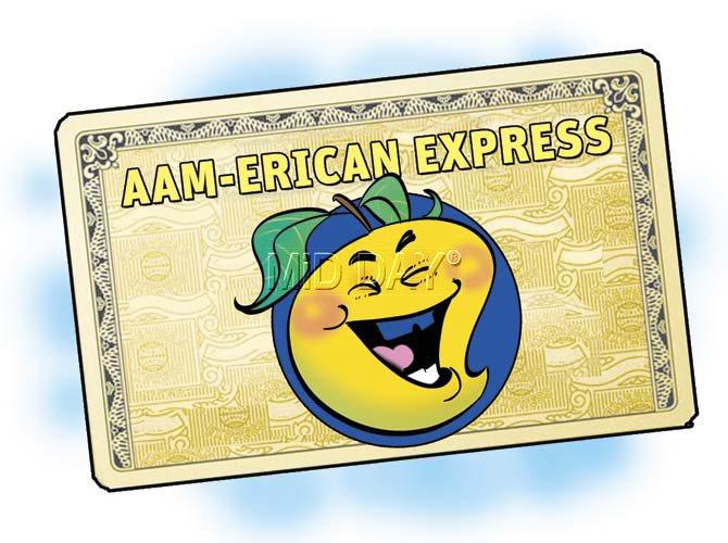 We pay by Aam-erican Express