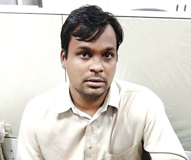 Bhimsen Devnath Tandel was caught red-handed accepting Rs 5,000 at his Mantralaya office
