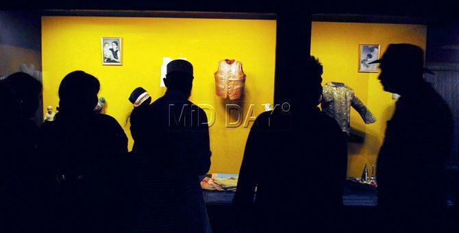 Visitors view the newly opened Textile Gallery at the Chhatrapati  Shivaji Maharaj Vastu Sangrahalaya