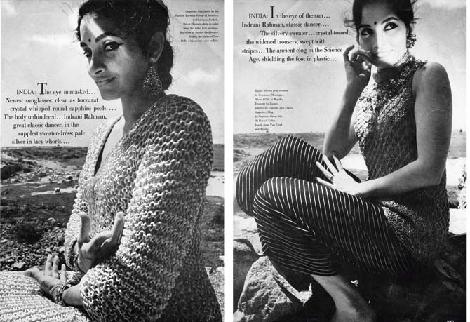 Indrani Rahman in the magazine