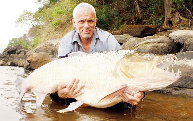 Jeremy Wade with a Goliath Tigerfish