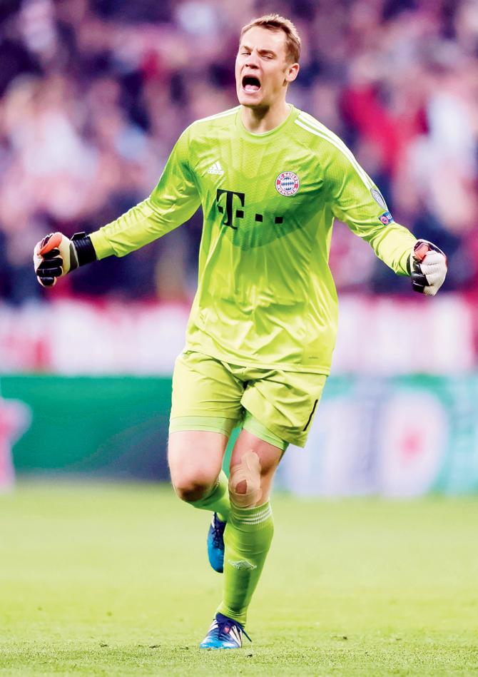 Bayern Munich’s ’keeper Manuel Neuer. PICS/AFP