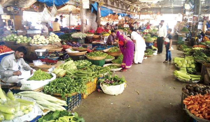 The vegetable market at Vashi, Navi Mumbai. File pic