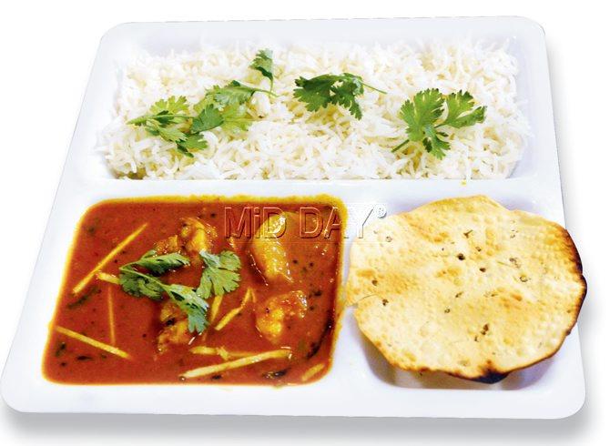Prawn Curry with Chawal made for good comfort food