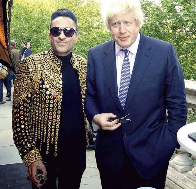 Ram Shergill and Boris Johnson