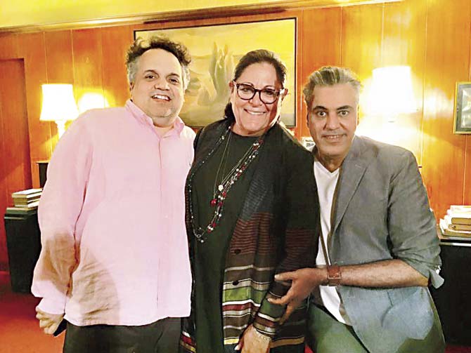 Sandeep Khosla, Fern Mallis and Abu Jani