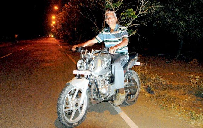 Where there’s a wheel:  Solo bike travel is a passion for Subhash Inamdar. 