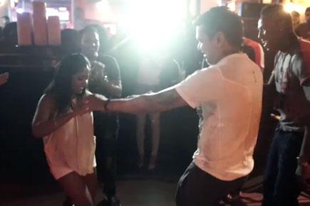 Watch video: Narine grooves with wife after KKR victory!