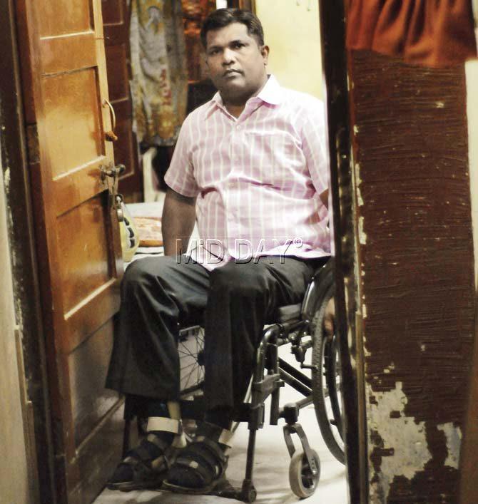 Tushar Parab was allegedly also denied his salary for three years after he was injured while doing his job