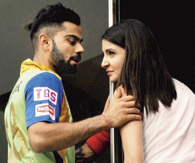 Virat Kohli and Anushka Sharma