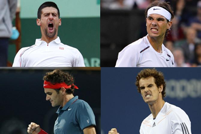 Djokovic, Nadal, Murray and Federer