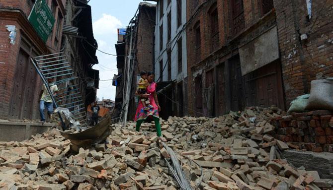 File Pic of Nepal earthquake