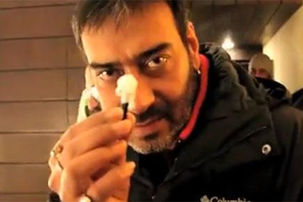 Watch! Ajay Devgn plays crazy Diwali prank on crew member