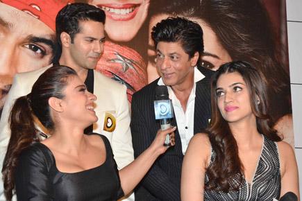 Varun Dhawan, Kajol 'shield' SRK over media queries on 'intolerance'