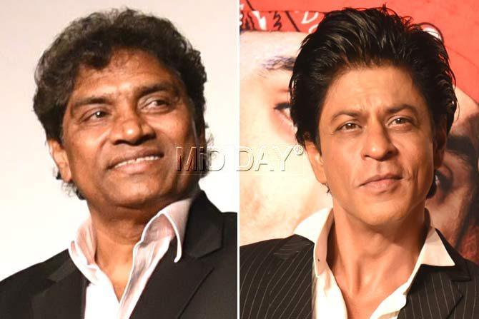 Johnny Lever and Shah Rukh Khan