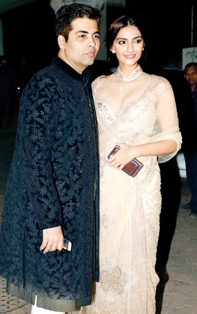 Karan Johar and Sonam Kapoor 