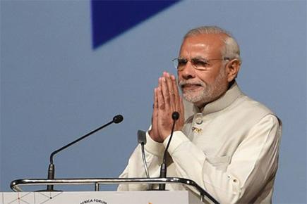 Prime Minister Narendra Modi arrives in Britain for three-day visit
