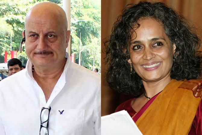 Why doesn't Arundhati Roy give up Man Booker over Syrian crisis, asks Anupam Kher