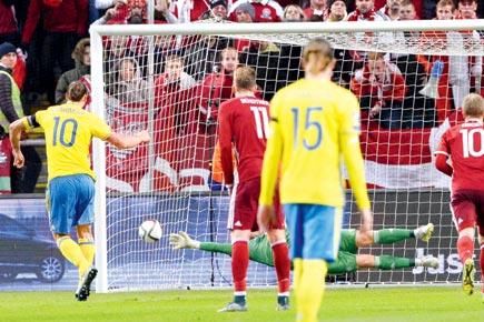Euro qualifiers: Ibrahimovic scores ninth as Sweden down Denmark