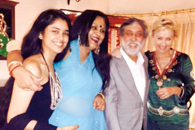 Sanchaita, Uma and Ramesh Sharma with Tina Brown