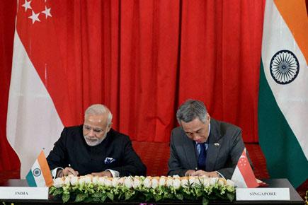 India, Singapore sign strategic partnership, 9 deals