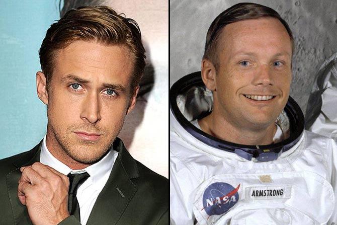 Ryan Gosling and Neil Armstrong