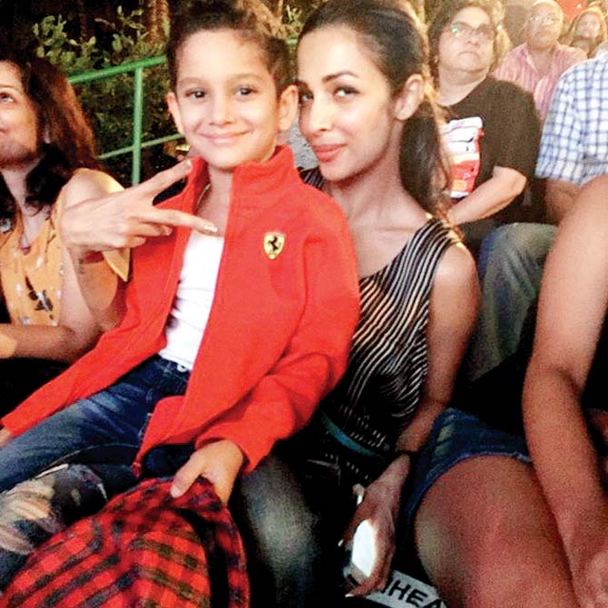 Malaika Arora Khan makes for a pretty aunt, as sister Amrita Arora proudly displays on her Instagram