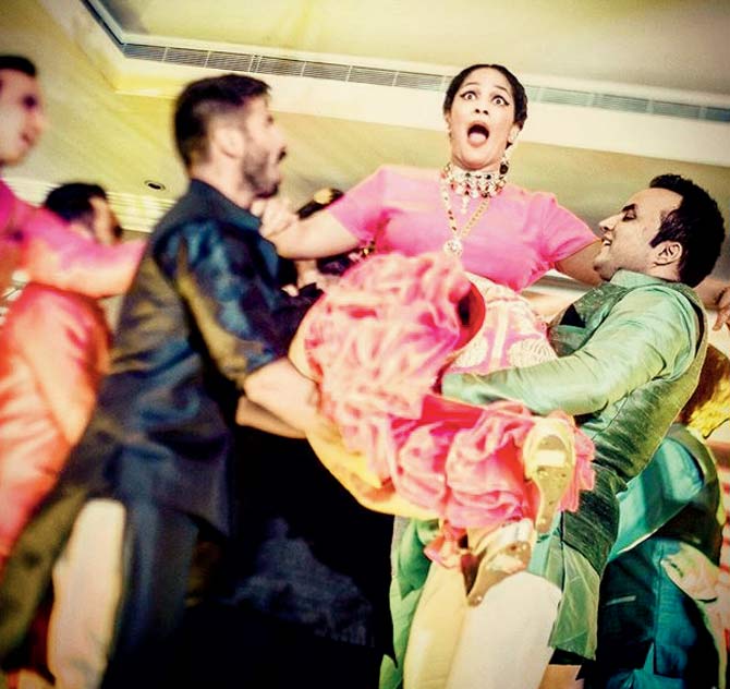 Just a slight glimpse into the madness that Masaba Gupta’s sangeet must have been, no?