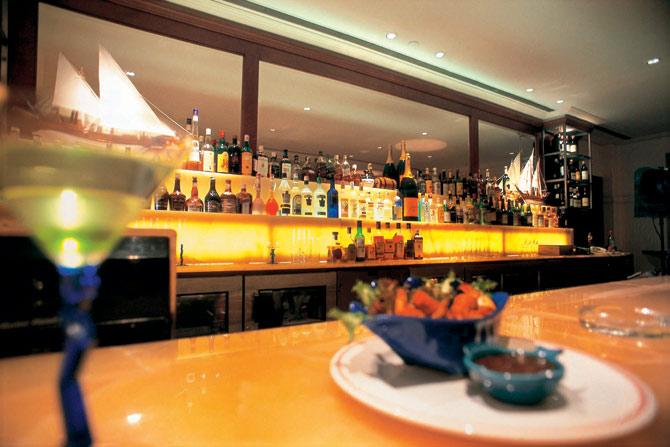 Starboard, the port-side bar at Taj Mahal Palace, is folding up