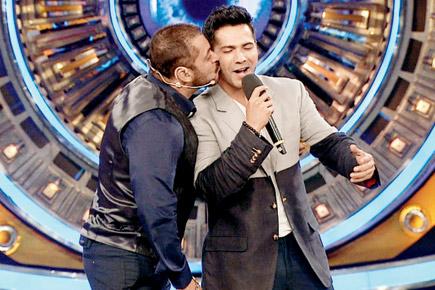 When Salman Khan planted a kiss on Varun Dhawan's cheek