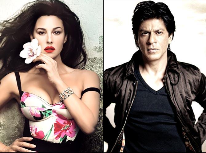Monica Bellucci and Shah Rukh Khan
