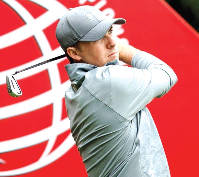 Jordan Spieth during the pro-am event of the WGC-HSBC Champions golf tournament in Shanghai yesterday. Pic/AFP