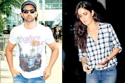 Spotted: Katrina Kaif and Hrithik Roshan at Mumbai airport
