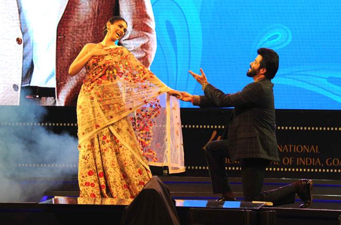 Anil Kapoor (pictured with host Aditi Rao Hydari) chaired the event as the chief guest