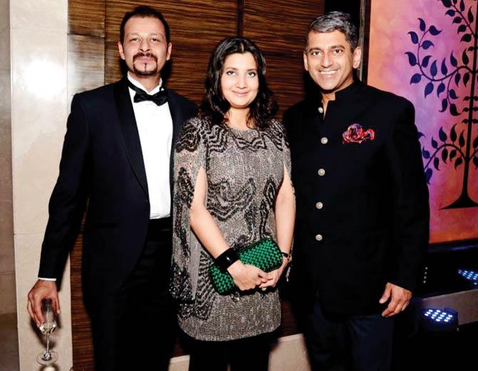 Atul and Gayatri Ruia with Sanjay Kapoor