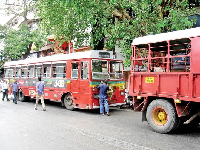 A BEST bus being towed away after a breakdown. Will this become a common sight? File pic